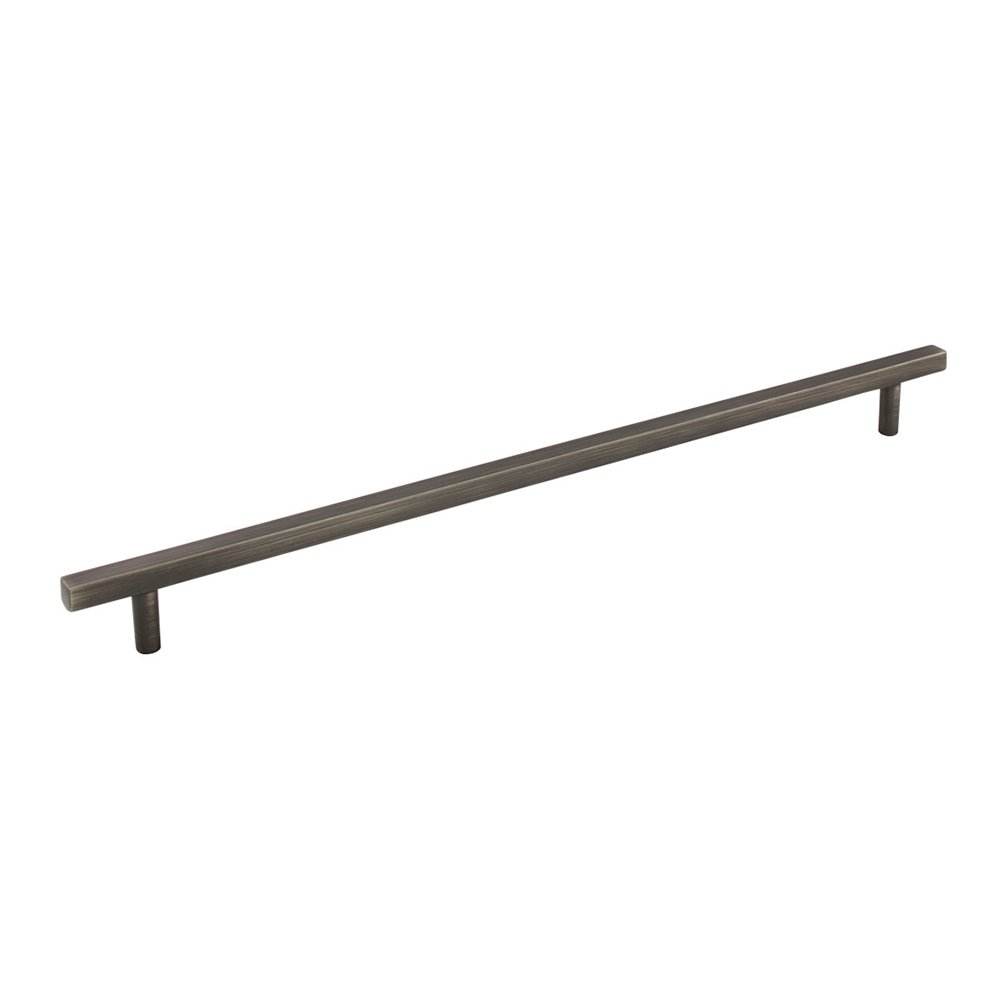 12" Centers Cabinet Pull in Brushed Pewter