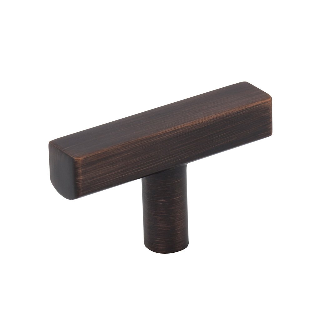 2" Long "T" Cabinet Knob in Brushed Oil Rubbed Bronze