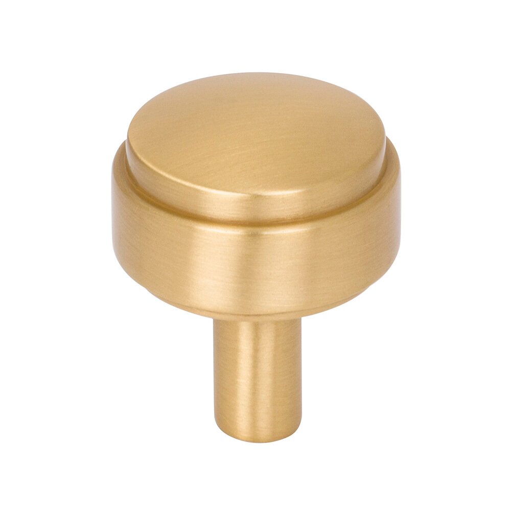 1-1/8" Diameter Hayworth Cabinet Knob in Brushed Gold