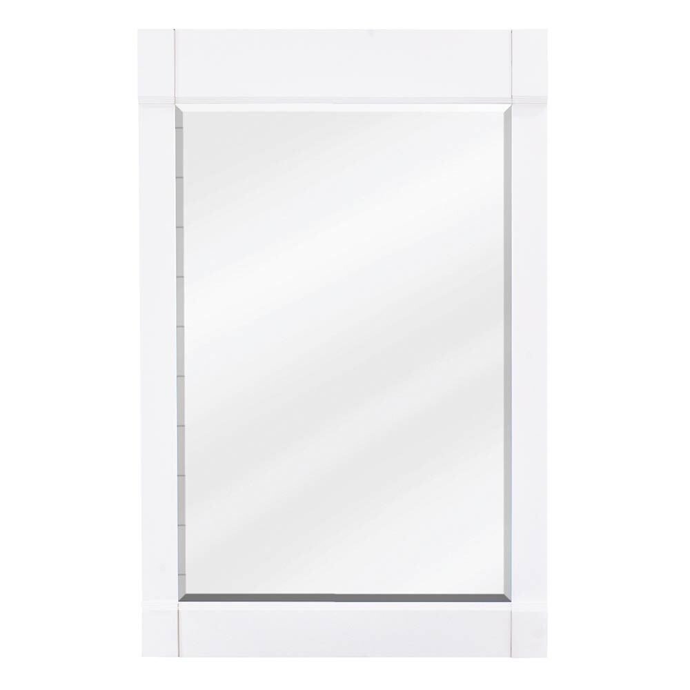 22" W x 1-1/4" D x 34" H White Astoria Mirror