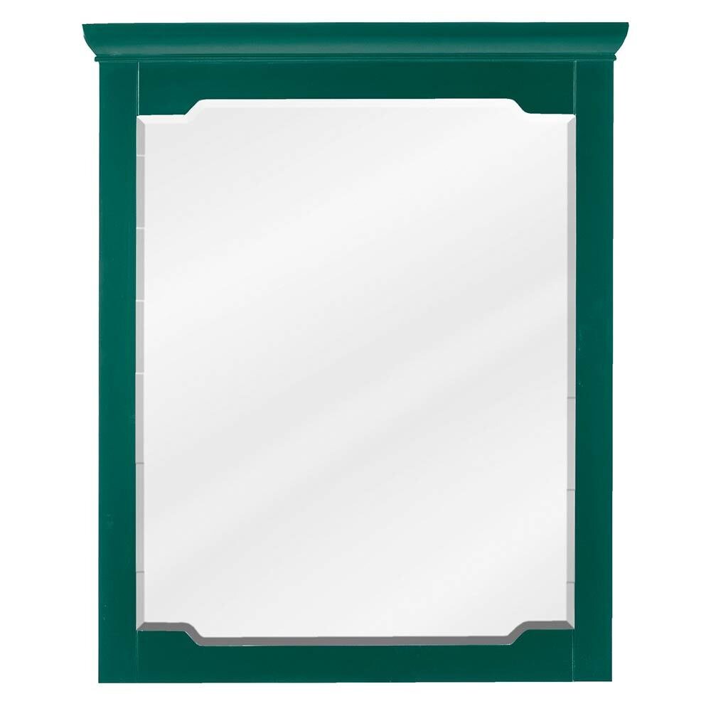28" W x 1-1/2" D x 34" H Forest Green Chatham Mirror