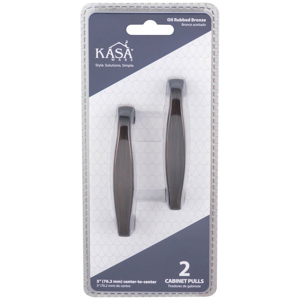 (2pc Pack) 3" Centers Cabinet Pull in Brushed Oil Rubbed Bronze