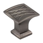 1-1/4" Lined Cabinet Knob in Brushed Pewter