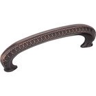 3 3/4" Centers Art Deco Pull in Brushed Oil Rubbed Bronze