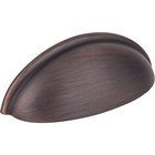 3" Centers Small Cup Pull in Brushed Oil Rubbed Bronze