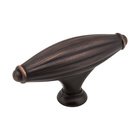 2 15/16" Ribbed Cabinet Knob in Brushed Oil Rubbed Bronze