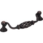 5" Centers Bird Cage Pull with Backplates in Brushed Oil Rubbed Bronze