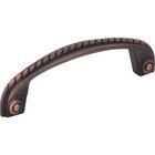 3 3/4" Centers Pull with Rope Detail in Brushed Oil Rubbed Bronze