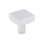 1 1/8" Long Square Cabinet Knob in Polished Chrome