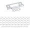 Hardware Resources - (50 PACK) 4 Hole 3" Loose Pin Non-mortise Hinge in Brushed Chrome